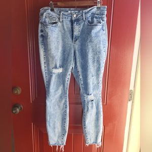 Judy Blue Distressed Skinny Jeans sz 16